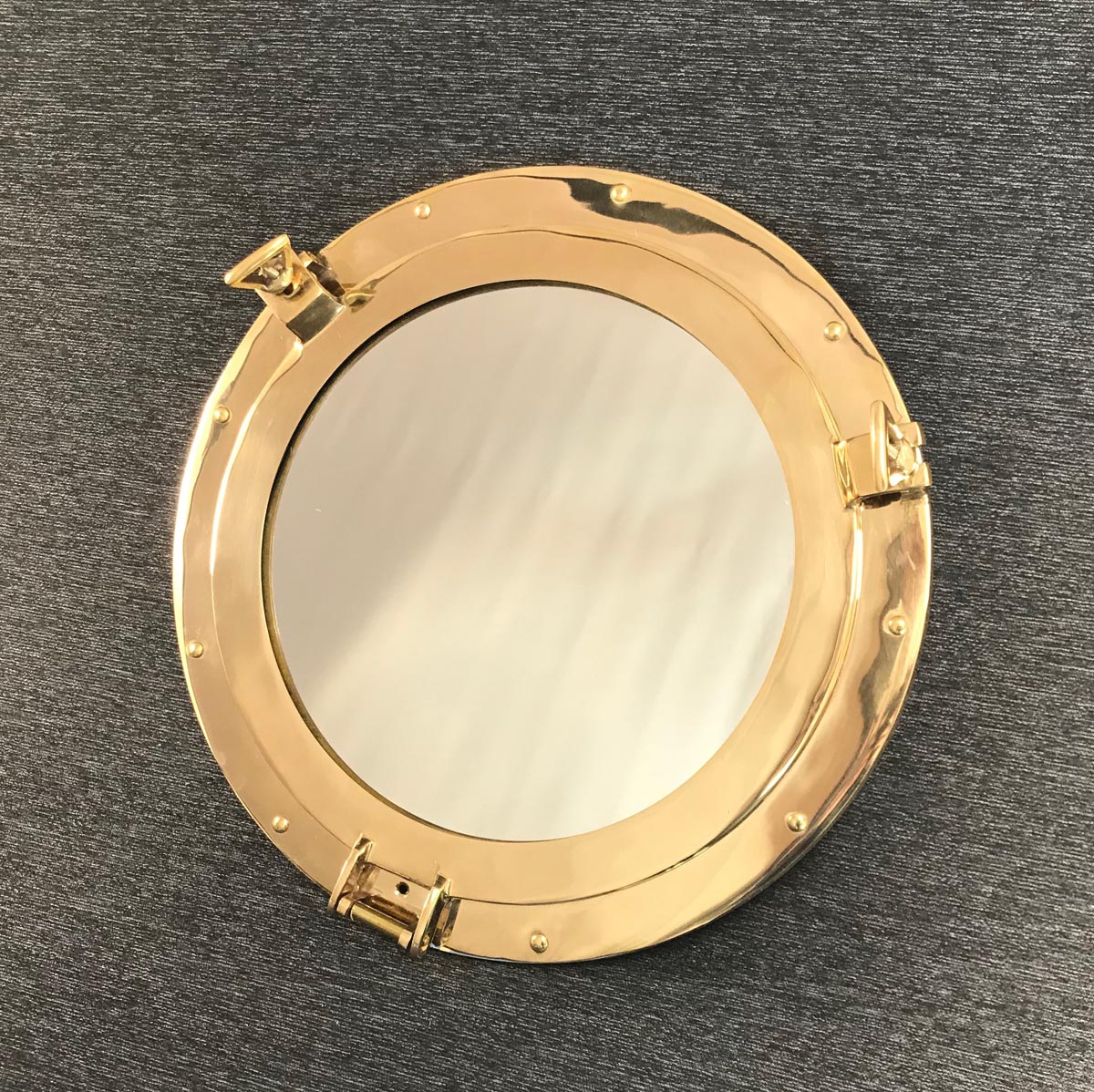 brass porthole mirror